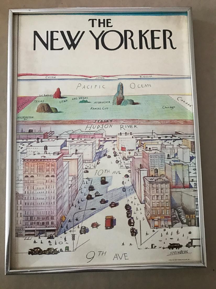 New York Print, signed by the artist Steinberg 1976 (1 of 9)