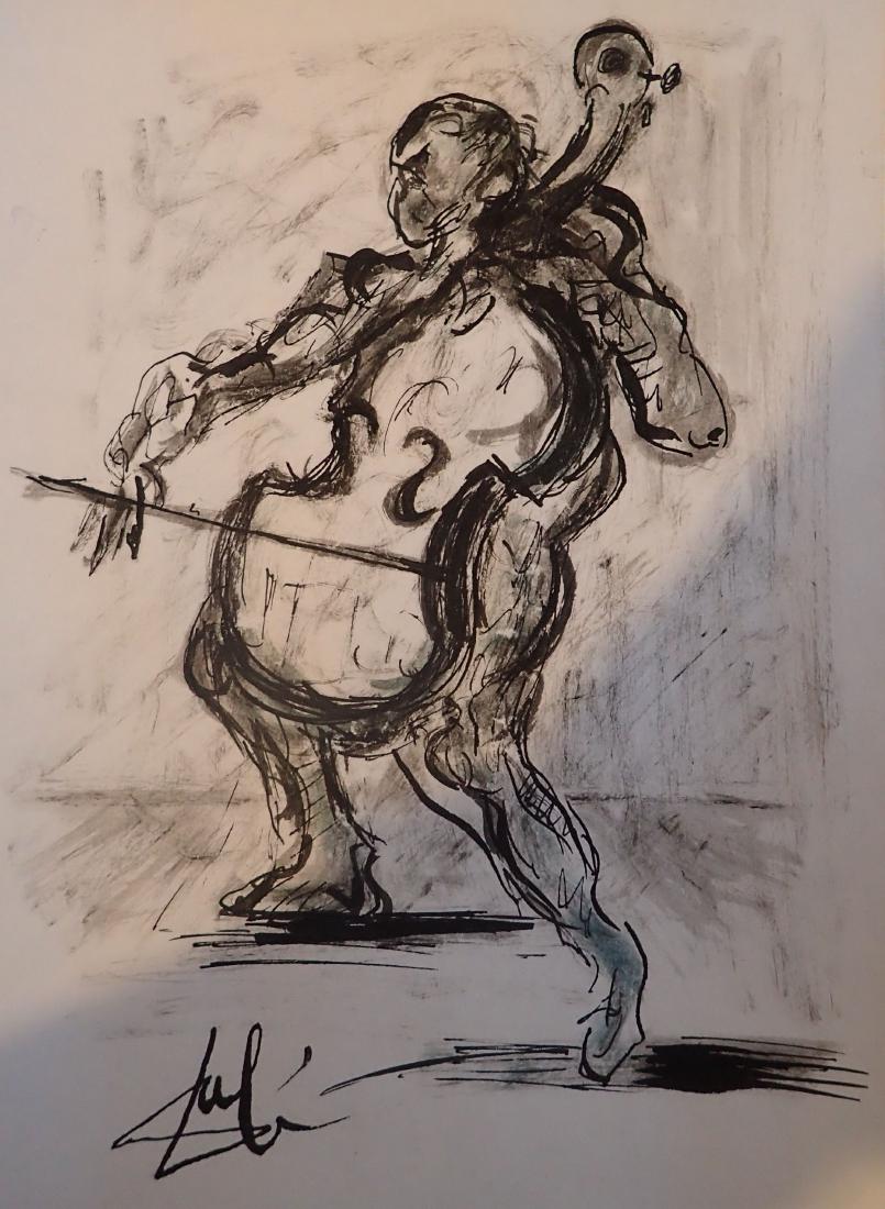 Man playing the Chello by Salvador Dali (1 of 2)