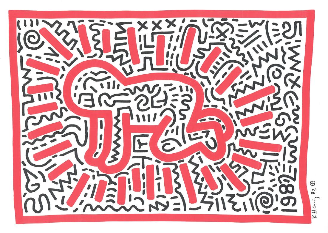 Radiant Baby by Keith Haring - Signed (1 of 2)