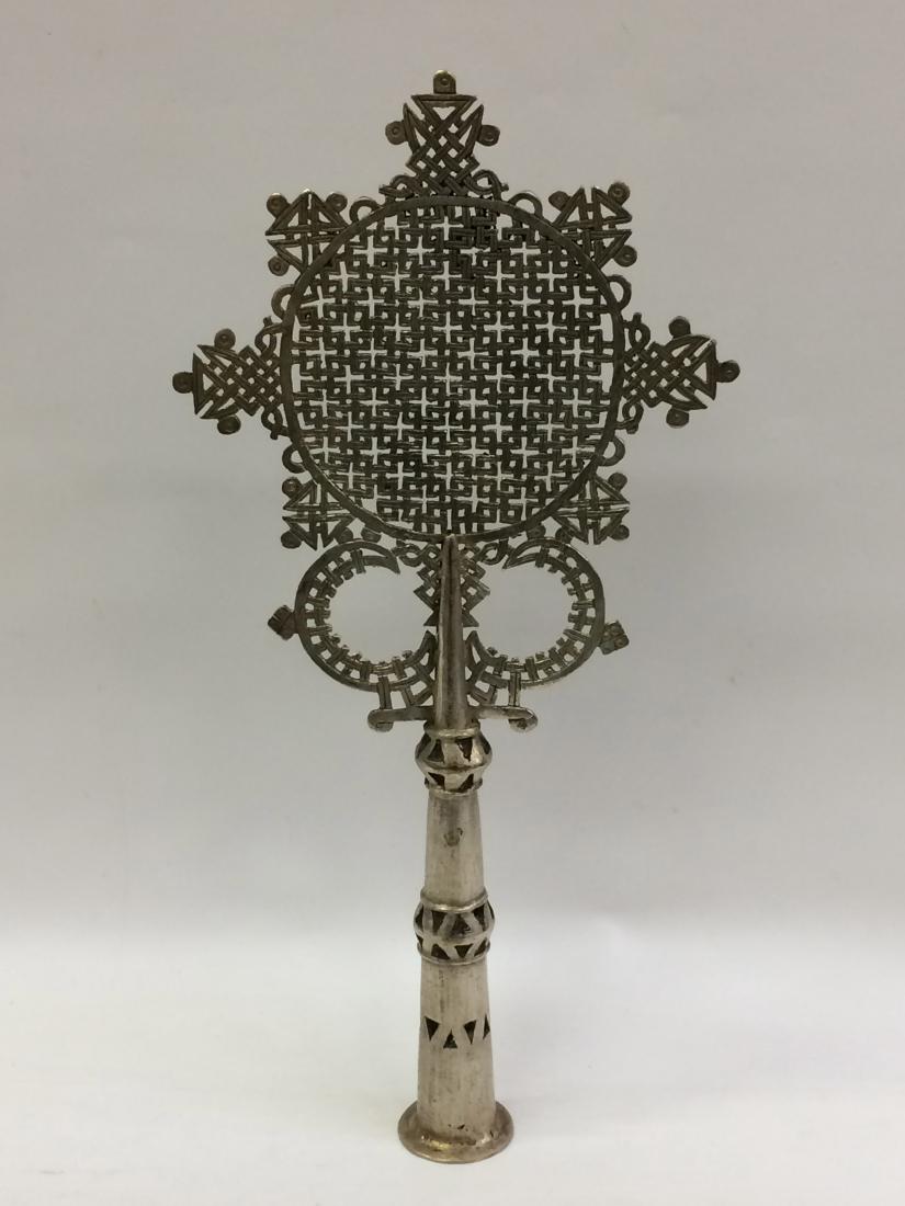 White Metal Coptic Processional Cross (1 of 6)