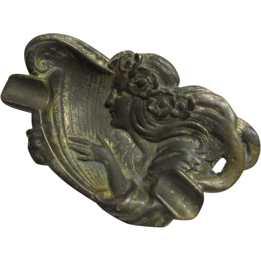 Art Nouveau Bronze Cigar Tray, Advertising Premium (1 of 5)