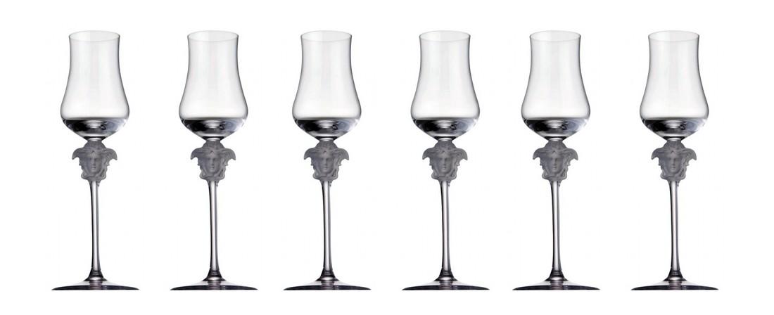 Set of 6 Rosenthal Meets Versace Lumiere Grappa Glasses (1 of 1)