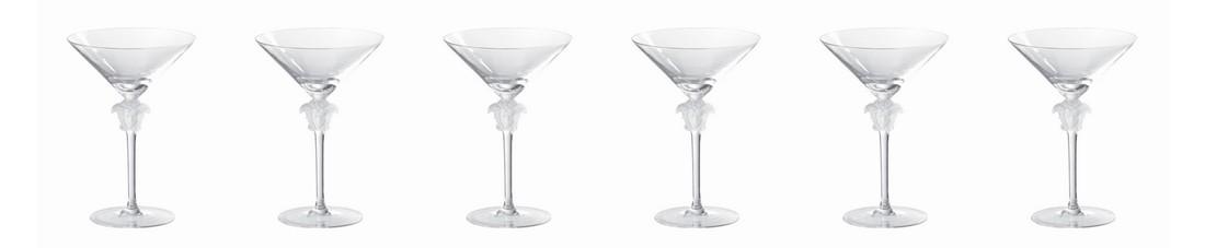 Set of 6 Rosenthal / Versace Lumiere Martini Glasses (1 of 1)