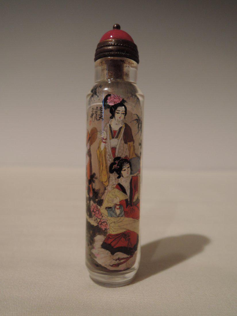 Chinese Qing Dynasty Inside Painted Glass Snuff Bottle (1 of 6)
