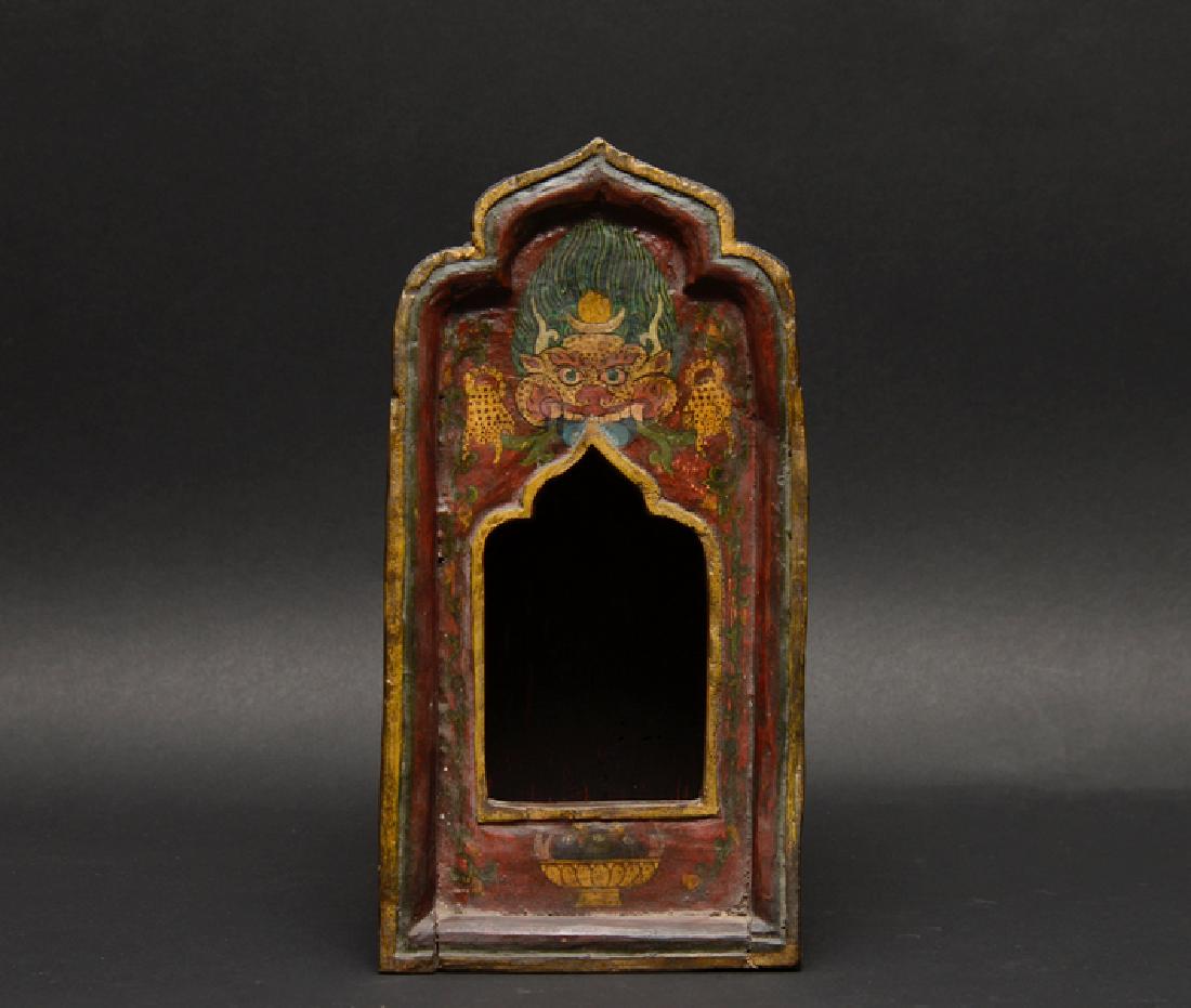 Antique Tibetan Wooden Ghau (1 of 1)