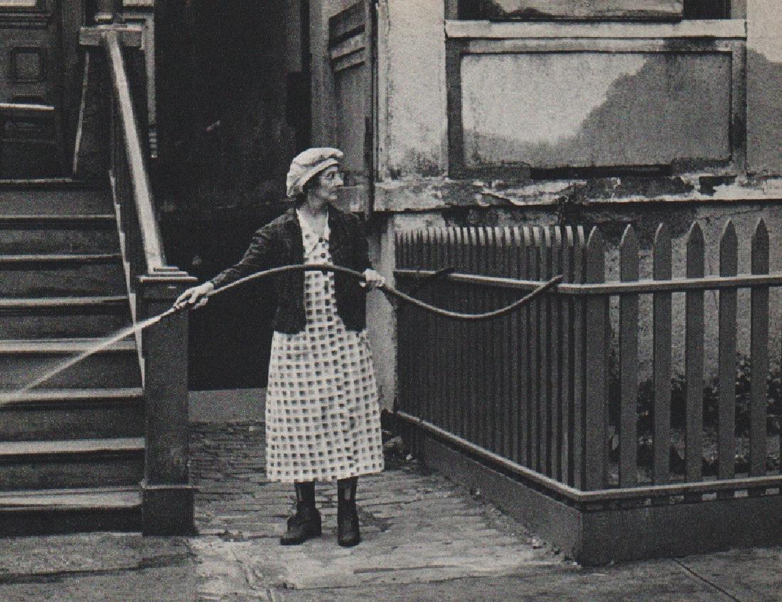HELEN LEVITT: New York Streets II: Print Title: New York Streets II Artist: Helen Levitt Printing Date: 1965 Medium: Sheet fed Copper plate gravure Printing Location: Switzerland Image Size: 8.5 x 7.5 inches Helen Levitt (1913-2009) wa