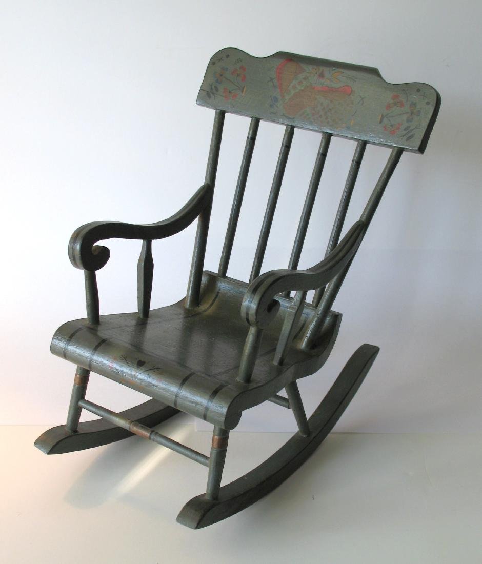 Miniature Plank Seat Armed Rocker (1 of 5)