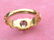 Antique Victorian Style 18K Gold Diamond Solitaire Ring - 4