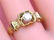 Antique Victorian Style 18K Gold Diamond Solitaire Ring - 7