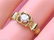 Antique Victorian Style 18K Gold Diamond Solitaire Ring - 8