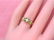 Antique Victorian Style 18K Gold Diamond Solitaire Ring - 9