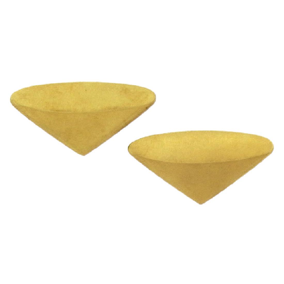 Claude Chavent 18K Gold Cone Earrings (1 of 2)