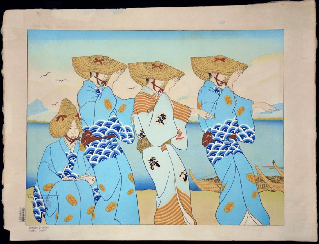 Paul Jacoulet: Danses d'Okesa, Sado Japon (1 of 1)