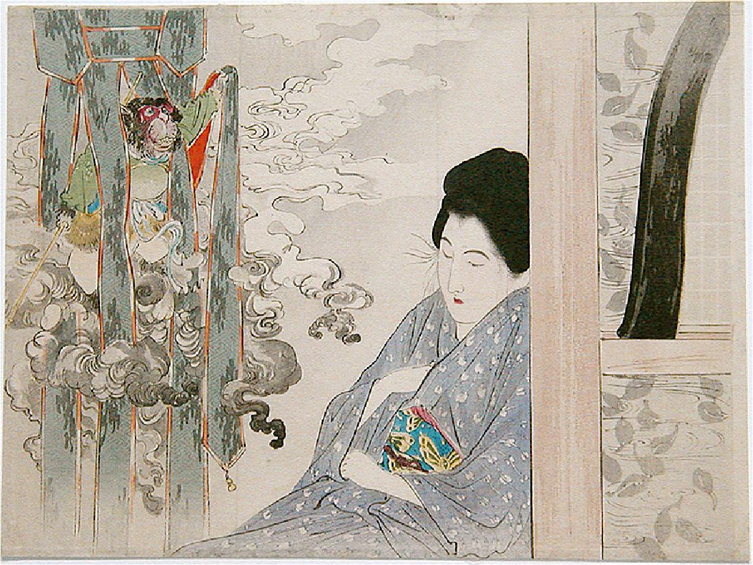 Takeuchi Keishu: Beauty & Songoku, the Warrior Monkey (1 of 1)