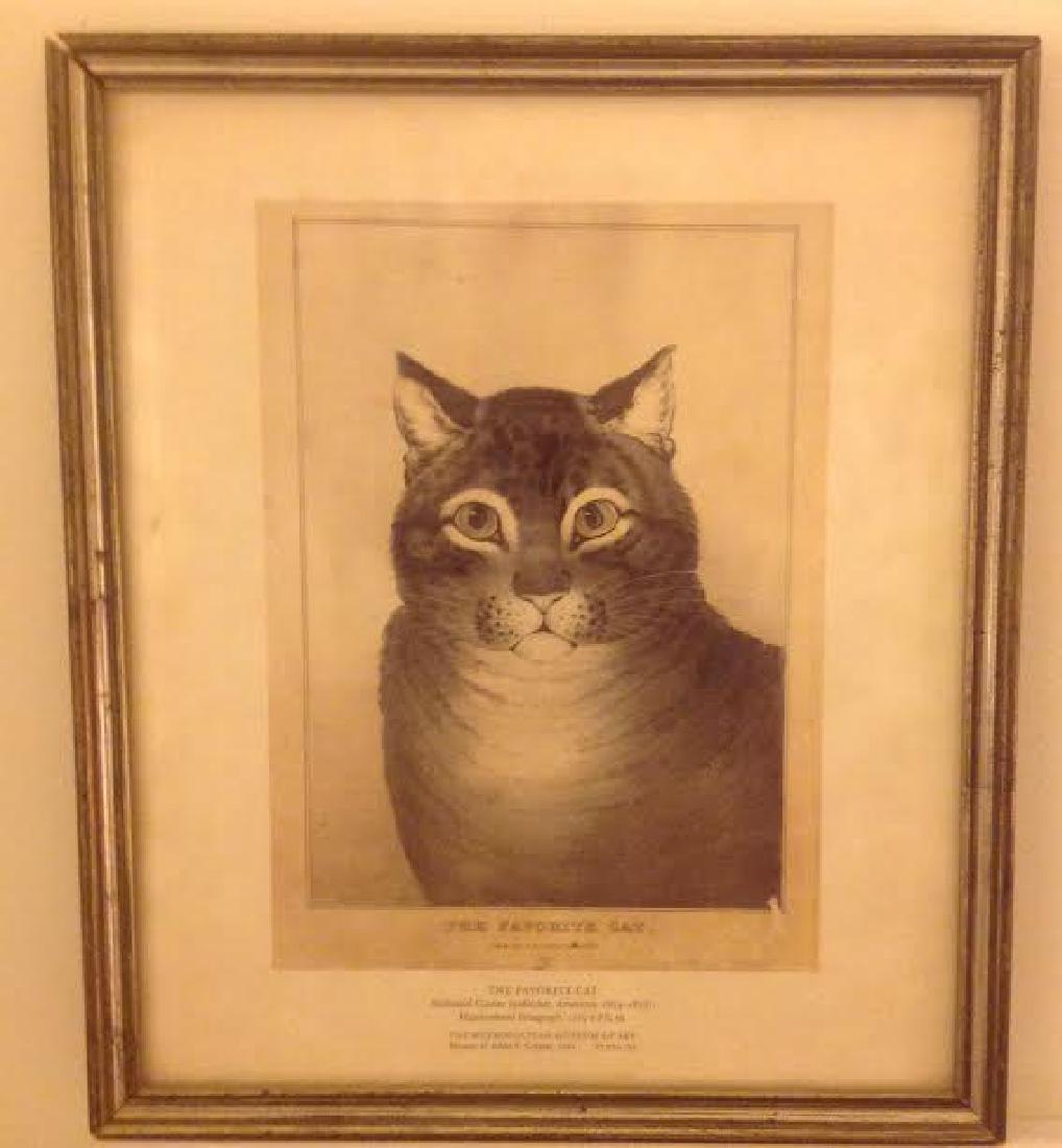 Nathaniel Currier “ The Favorite Cat Lithograph” (1 of 5)