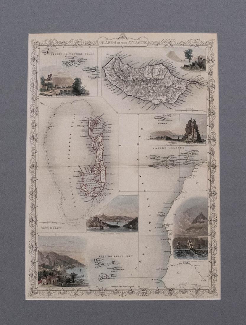 1851 Tallis Map of Islands in the Atlantic (1 of 1)