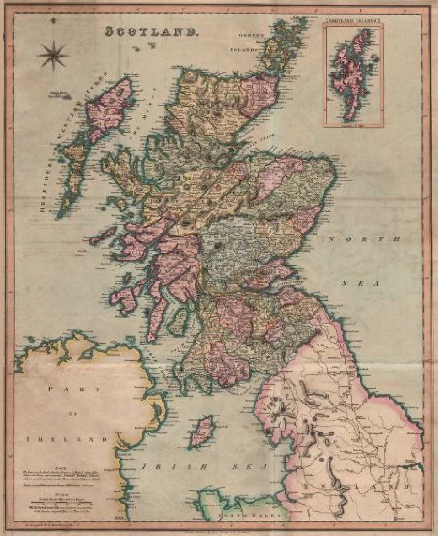 Antique Map of Scotland, Henry Teesdale 1831 (1 of 2)