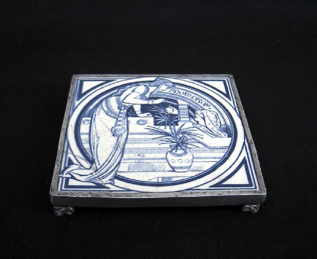 Arts & Crafts Trivet: A Minton’s Tile, John Moyr Smith (1 of 4)