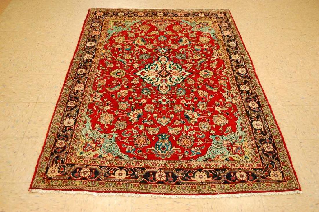 Antique Persian Sarouk Farahan Rug 4.3x6.7 (1 of 10)