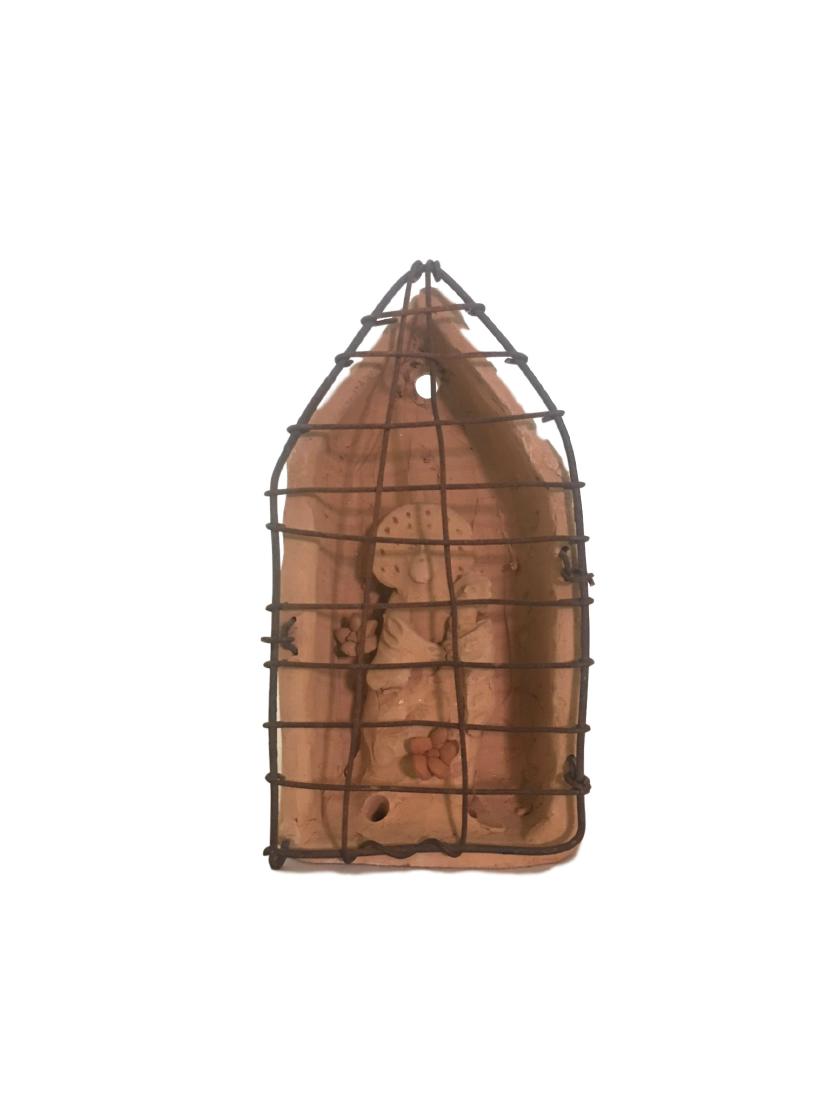 Clay Iron Shrine of Saint and Baby (1 of 1)