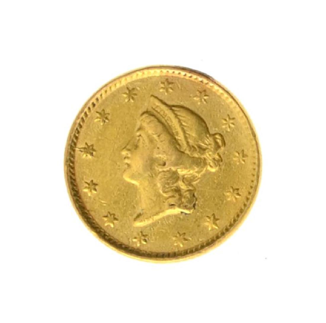 1853 $1 U.S. Liberty Head Gold Coin - Great Investment (1 of 2)