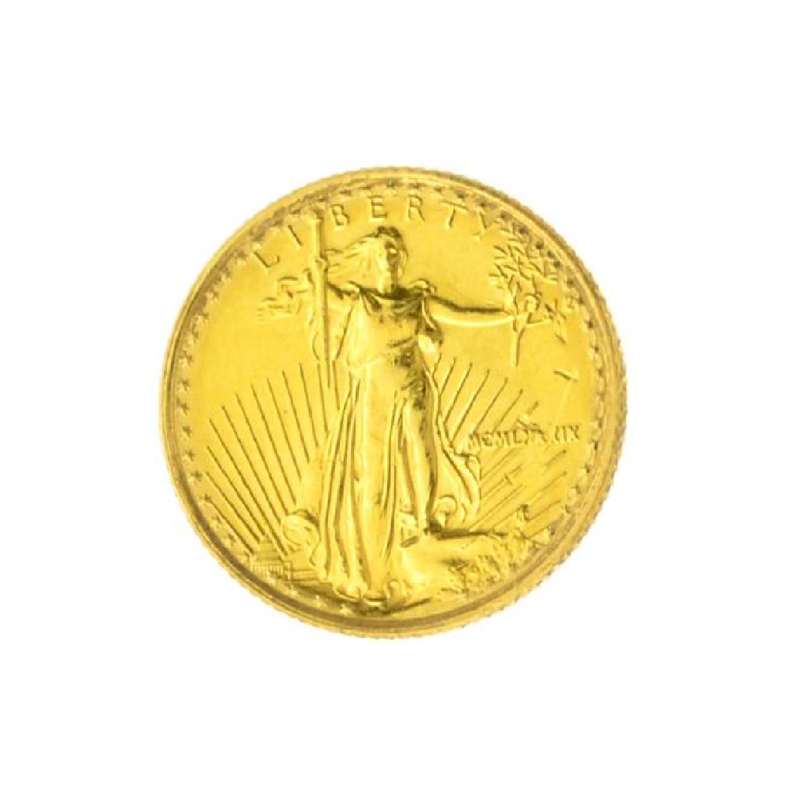 1989 1/10 oz American Eagle Gold Coin (JG) (1 of 2)