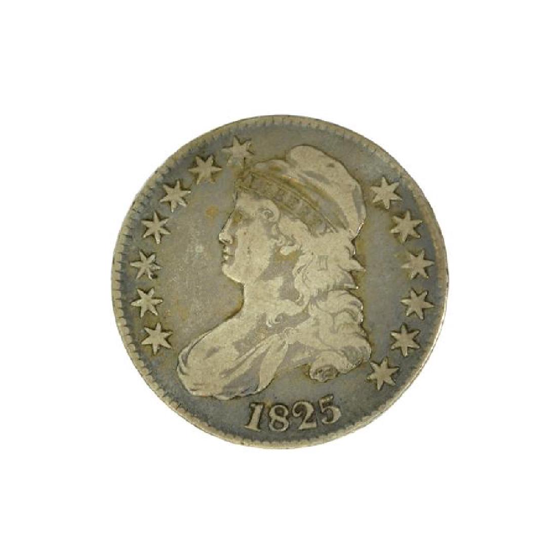 1825 Capped Bust Half Dollar Coin (JG) (1 of 2)