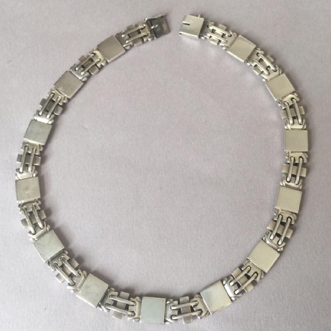 Georg Jensen Sterling Silver Art Deco Necklace (1 of 5)