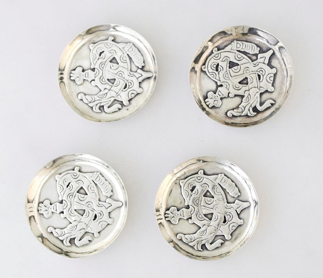 Set of 4 William Spratling Sterling Serpent Nut Dishes (1 of 4)