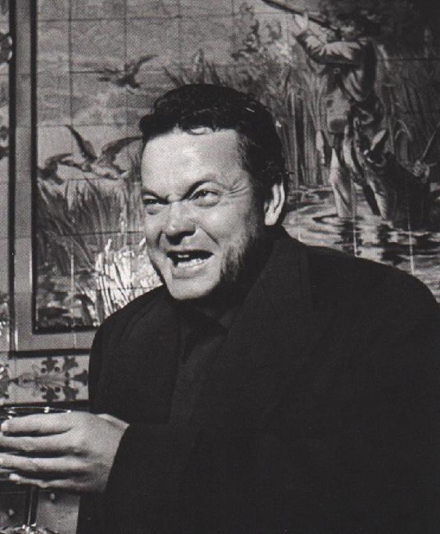 ROBERT DOISNEAU - Orson Welles Au Cafe "Les Chasseurs": Artist: ROBERT DOISNEAU Print Title: Orson Welles Au Cafe "Les Chasseurs" Printing Date: 1982 Medium: Sheet-fed Gravure Printed in France Image Size: 5" x 6" Robert Doisneau was a French photographer.