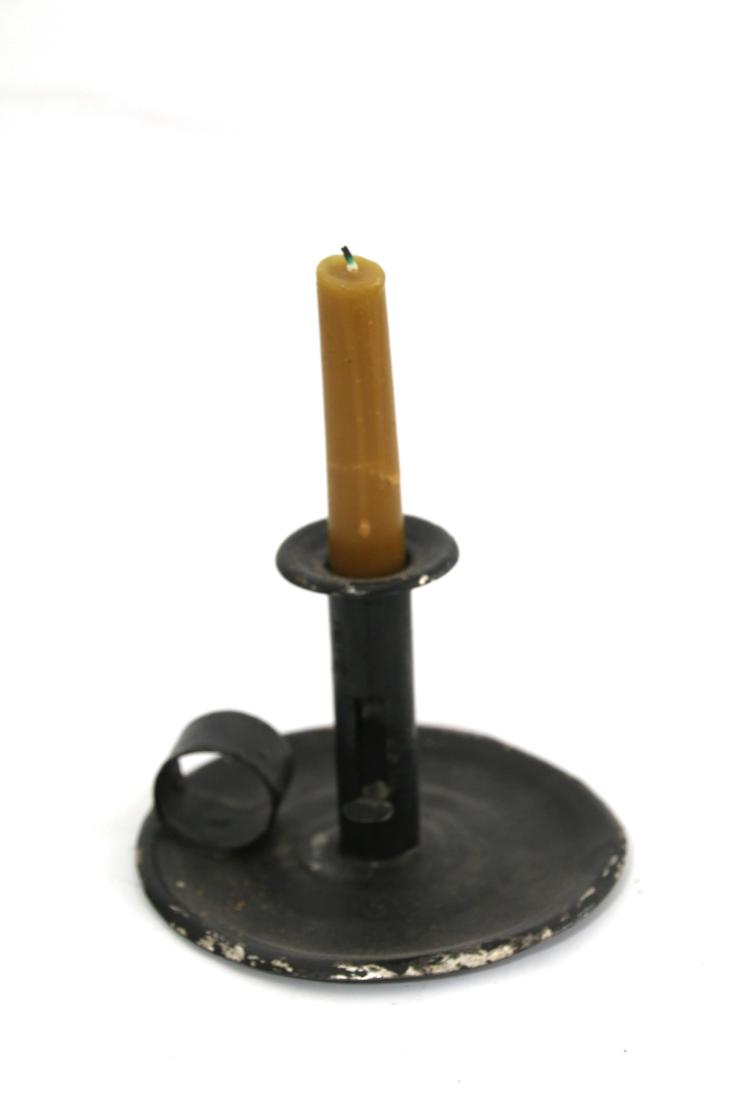 Early 19th Century Tin Push Up Candle Holders (1 of 6)