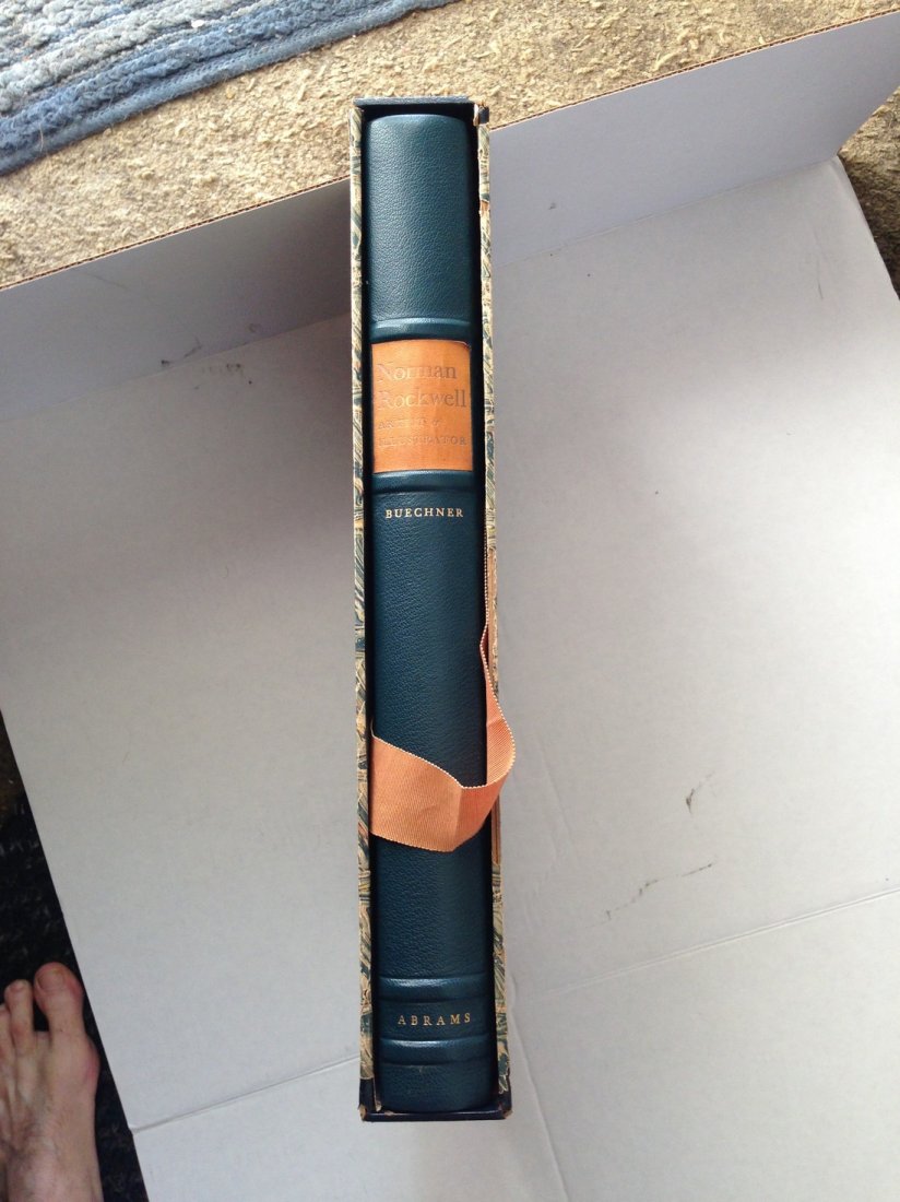 Norman Rockwell by Buechner: Buechner, Norman Rockwell this is the abrams ltd ed signed by both and is an a/p number but the extra suite of illustrations as I have researched were never issued. Large folio leather bound Abrams Pu