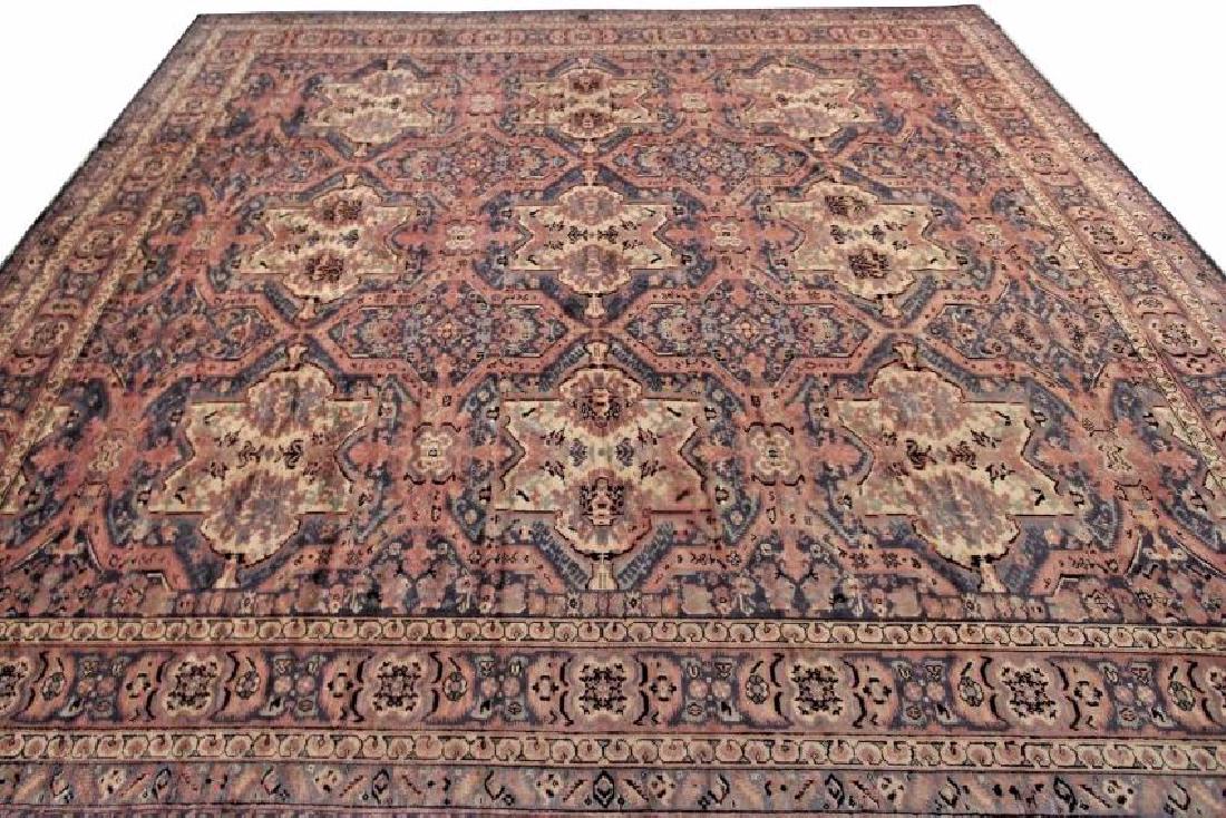Antique Art Deco Rug Oushak 13'x15' C.1900 (1 of 3)