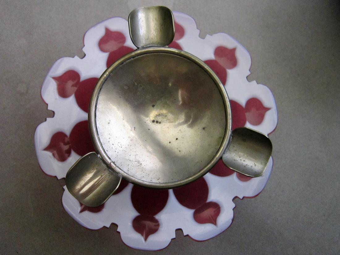 Bohemian Cased Glass Cigar Tray (1 of 4)