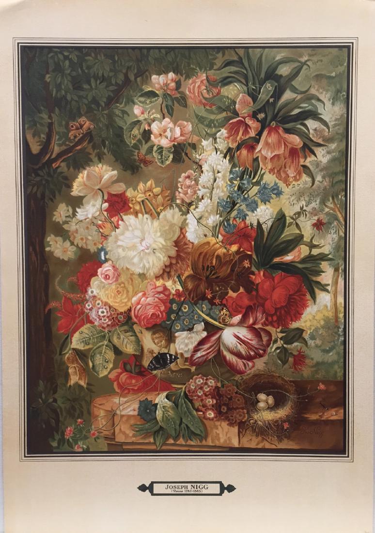 Joseph Nigg: Floral Still Life Chromolithograph, 1860 (1 of 1)