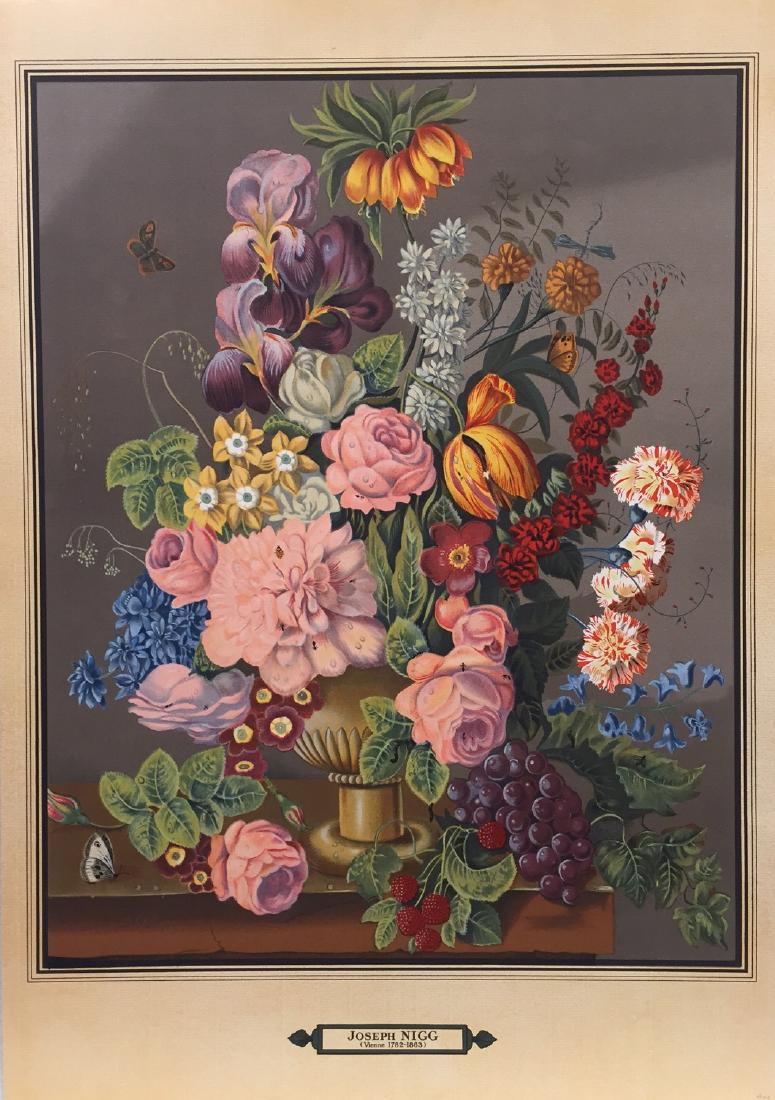 Joseph Nigg: Floral Still Life Chromolithograph, 1860 (1 of 1)