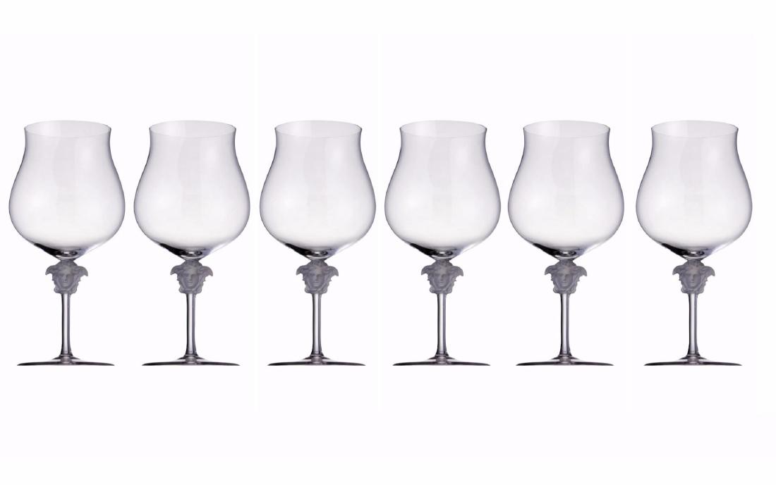 Set 6 Rosenthal Meets Versace Lumiere Brandy Glasses (1 of 1)