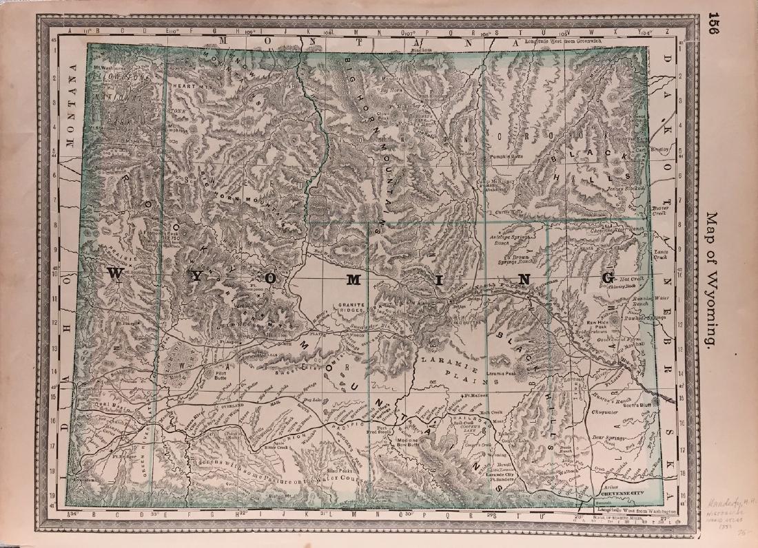 J. H. Colton: Wyoming Map (1 of 1)