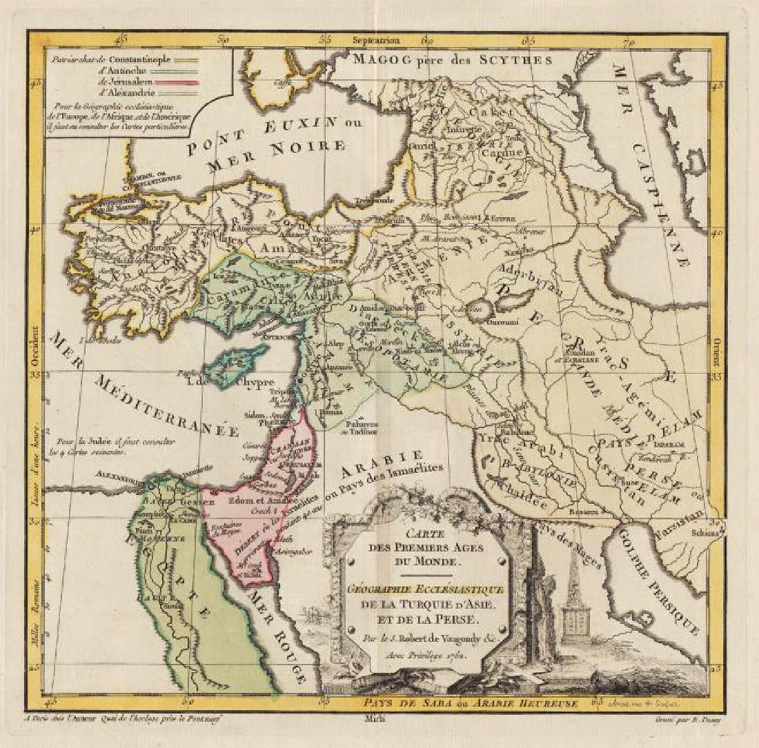 Map / Carte Des Premiers Ages Du Monde Geographie (1 of 5)