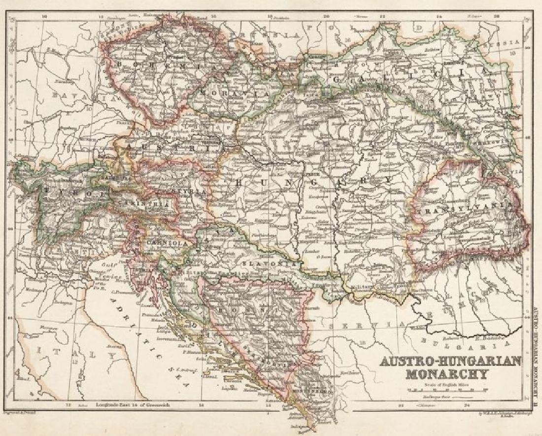 Austro-Hungarian Monarchy Map Cabinet Atlas (1 of 1)