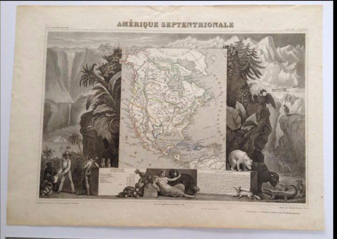Amerique Septentrionale Victor Levasseur Map (1 of 1)