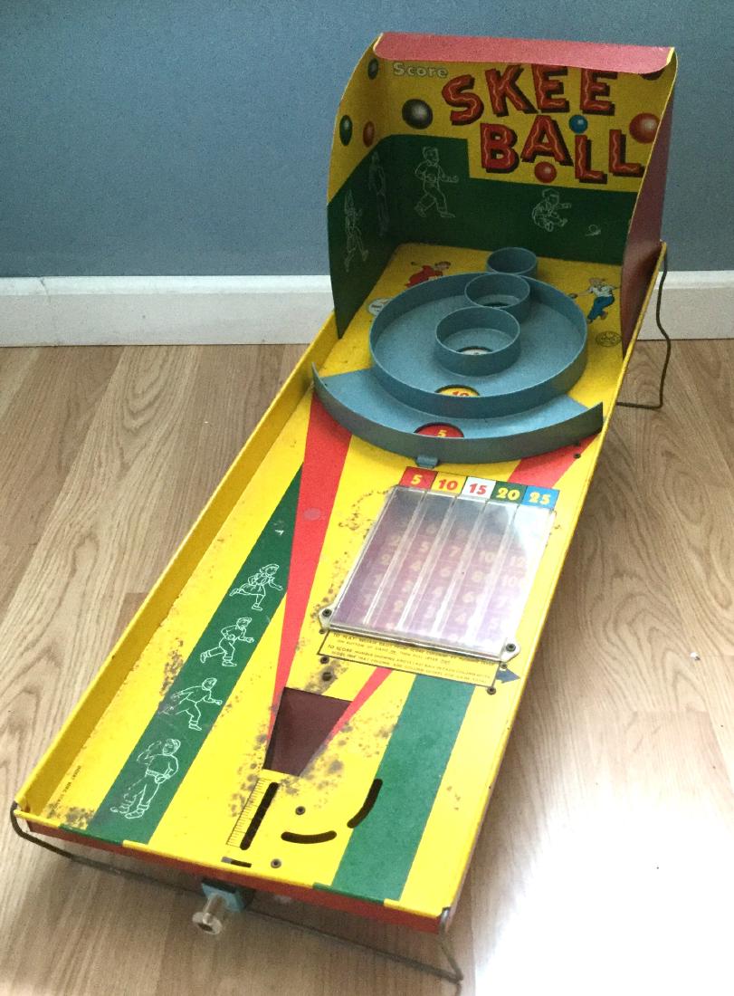 Vintage Tin Litho Marx Skee Ball Game (1 of 4)