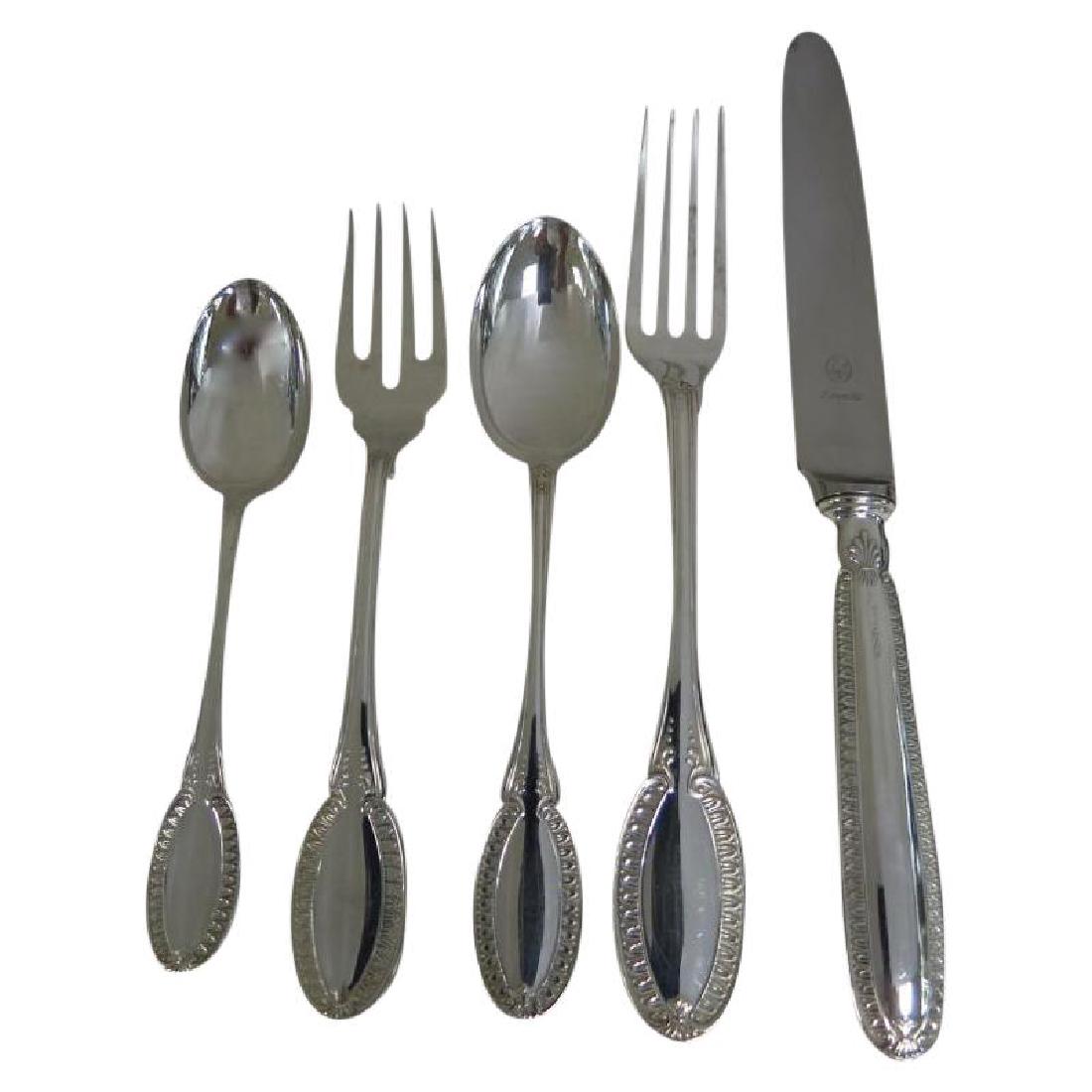 Empire Pattern, Sterling Silver Flatware Set For 12. (1 of 8)