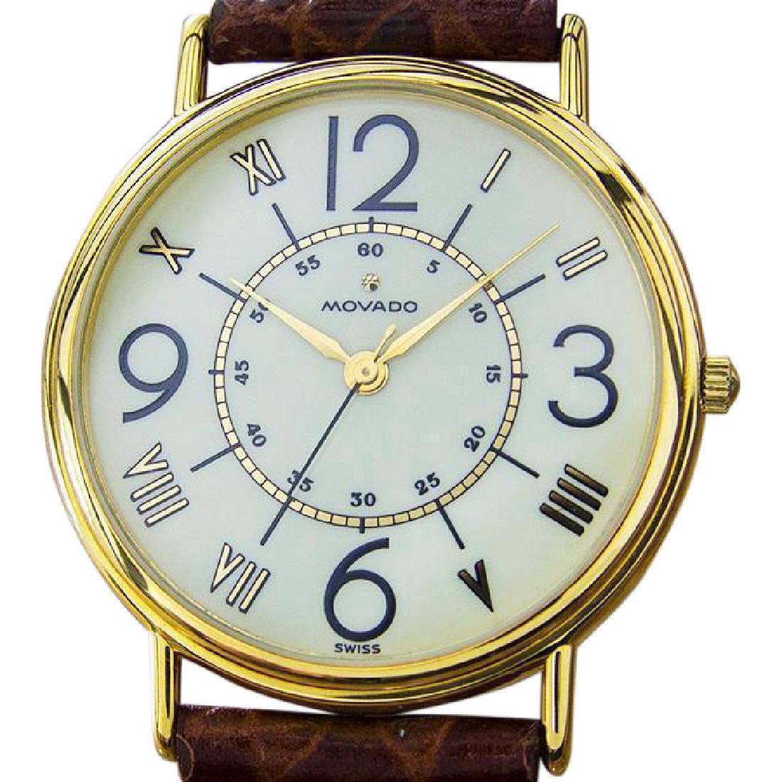 MOVADO | Swiss Limited Edition Quartz | 1990: Watch: Rare Movado Men's Swiss Made Limited Edition Quartz Dress Watch Circa 1990 Brand: Movado Case Size: 39mm x 33mm x 6mm Gender: Men's Features: Easy To Read, Arabic Numerals Movement: Quartz (Bat