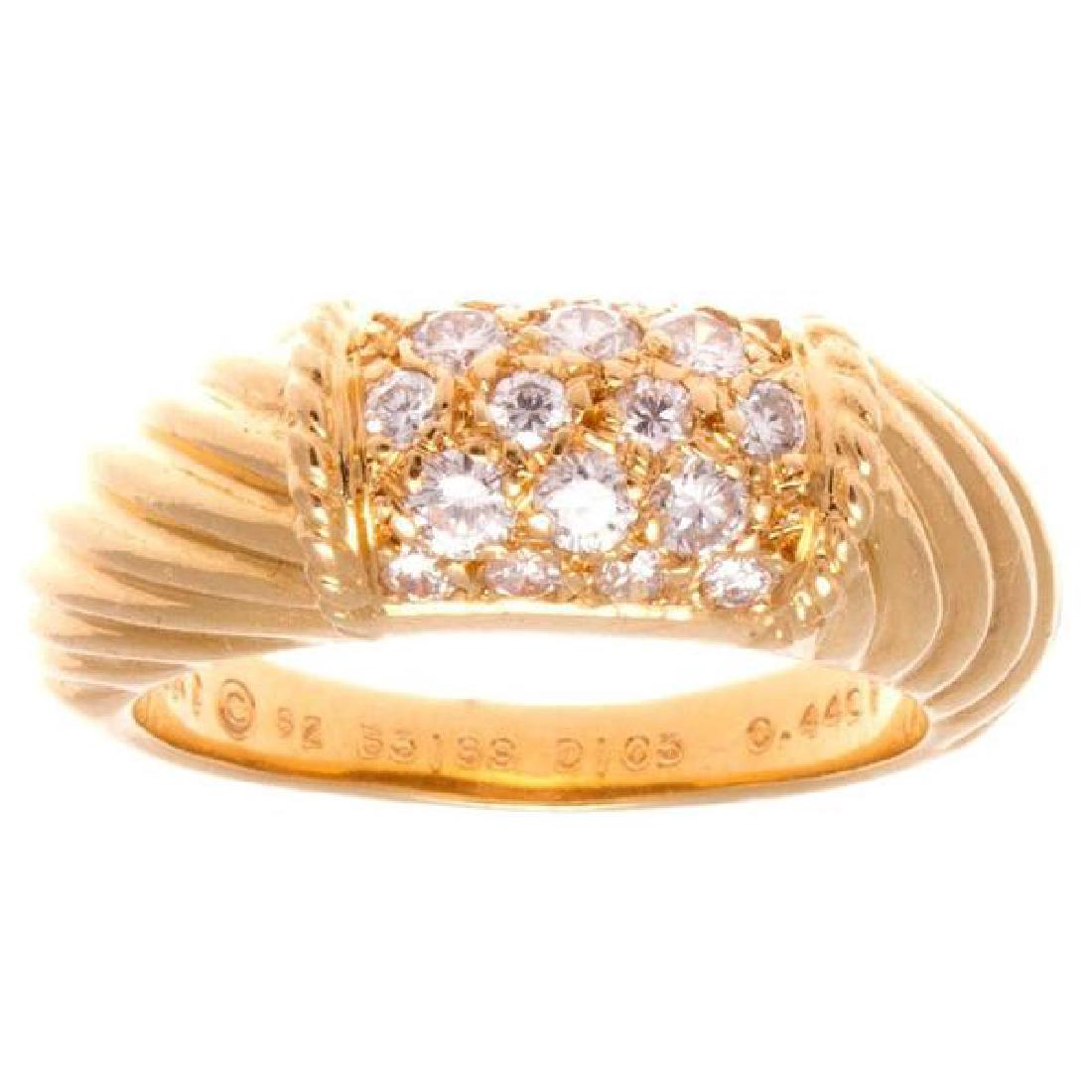 Van Cleef & Arpels 18K Gold Diamond Phillipine Ring (1 of 4)