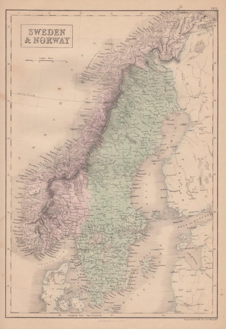 Sweden & Norway Map (1 of 1)