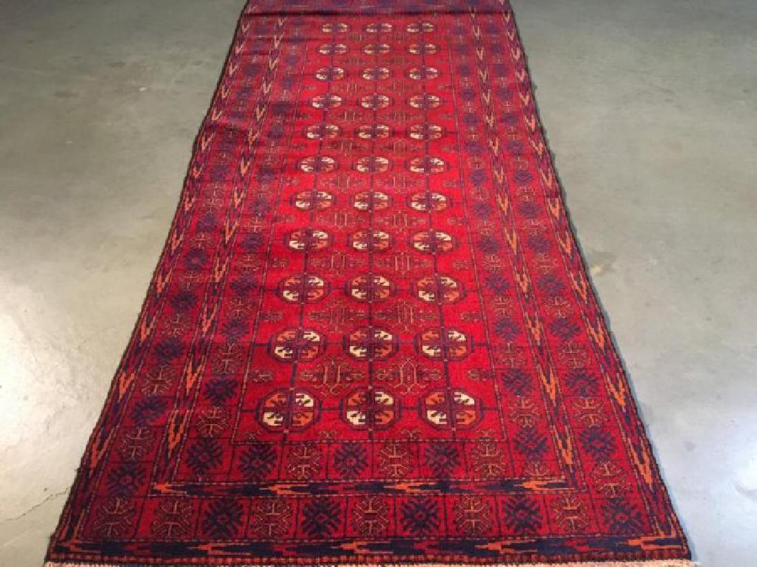 Fine Authentic Hand Knotted Afghan Rug 3'.0"x6'.6" (1 of 6)