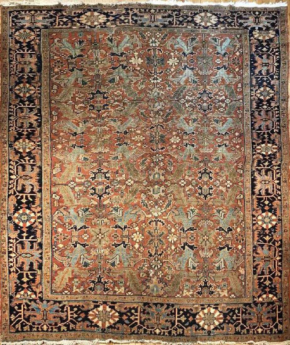 Antique Heriz Rug 7.7 x 10.3 (1 of 6)