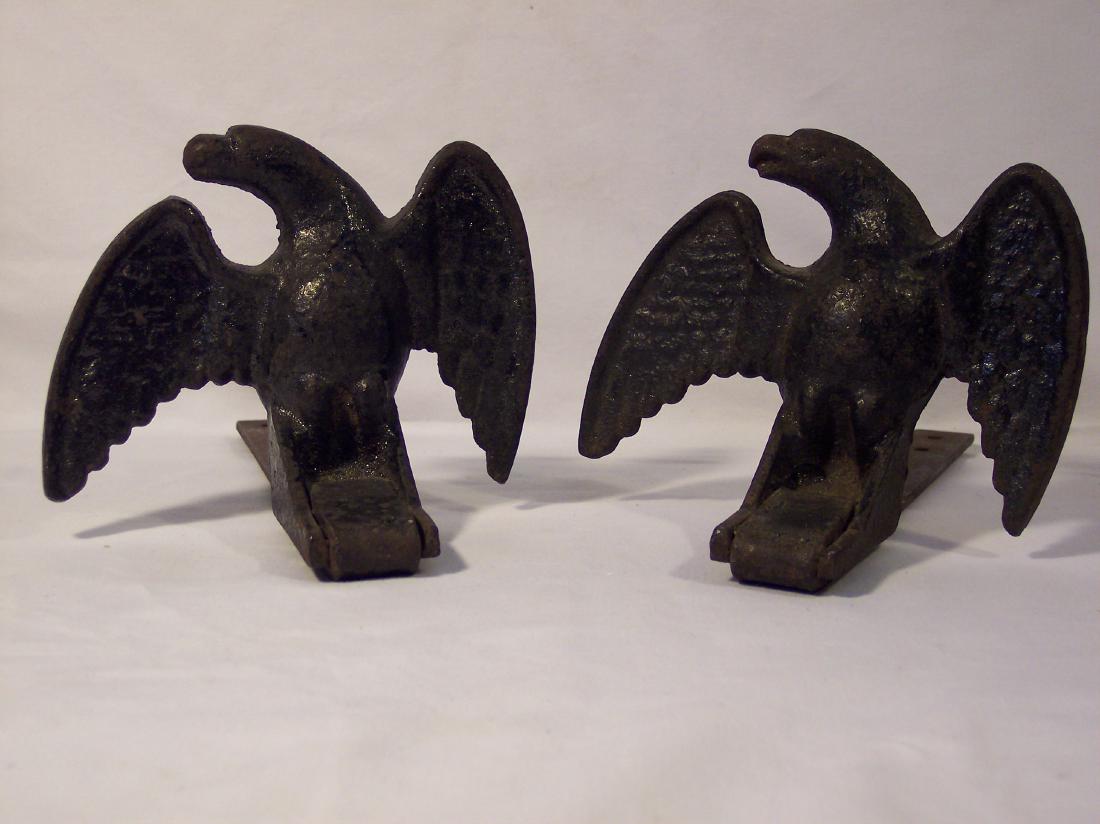 Pair of Circa 1900 Roof Mount Snow Eagles (1 of 4)