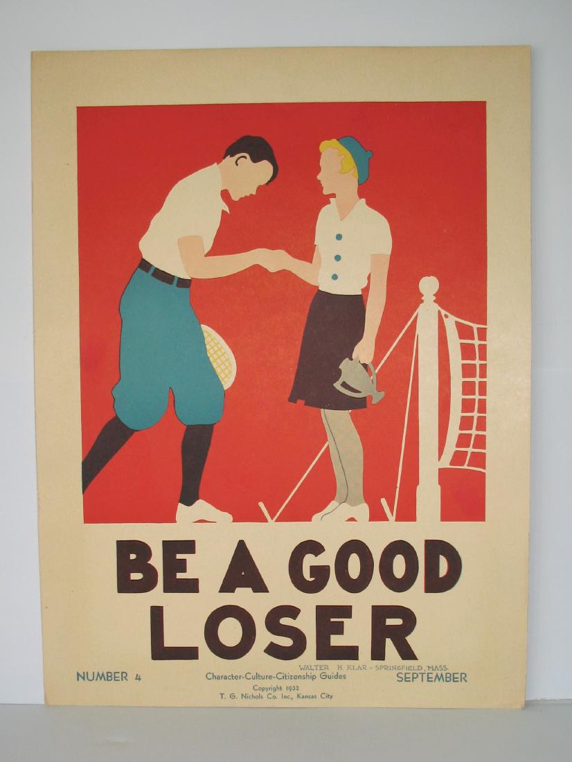 1932 "Be a Good Loser" Poster (1 of 2)